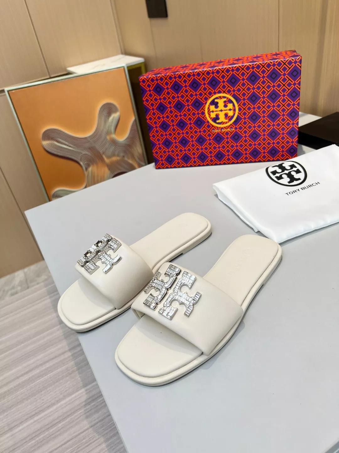 tory burch tb chaussons pour femme s_12b57a74